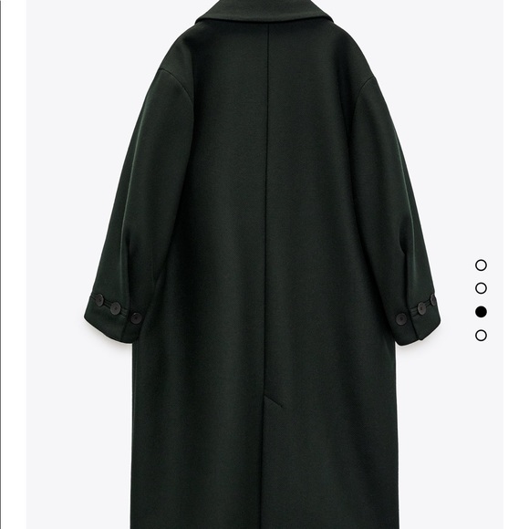 Zara oversized wool coat with patch pockets bloggers fav - Picture 11 of 16